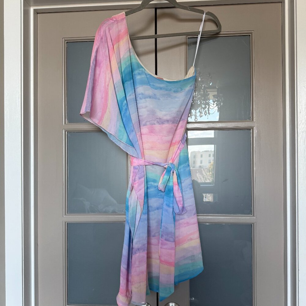 Show Me Your Mumu One Shoulder Trish Mini Dress - Size S